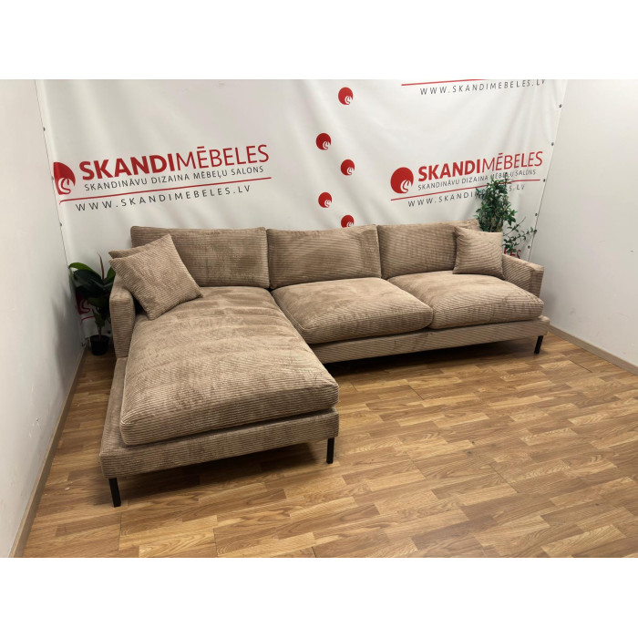 Sofa LEKEN (Kampinė)(Ruda)(Ekspozicija)